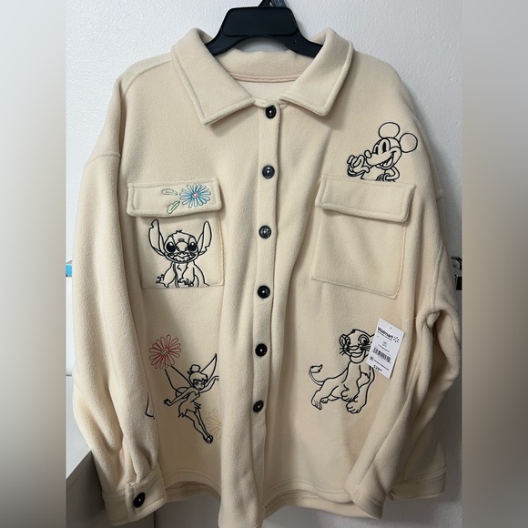 Disney Juniors’ 100 Years Celebration Embroidered Shacket Size XXXL - Picture 3 of 3
